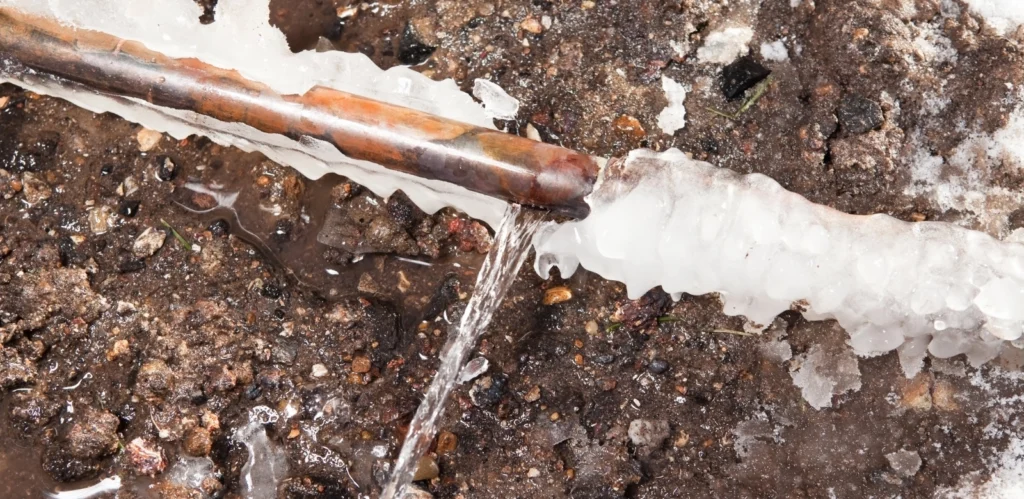 A picture of a Frozen Pipe