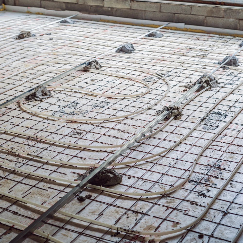 A picture of underfloor heating