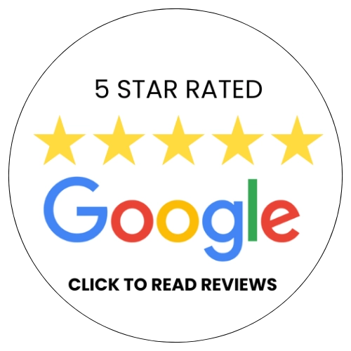 A Picture of a five star google review image with the text click to read reviews. If you click it it will take you to a selection of 5 Star Google Reviews of emergency drainage reviews and drain unblocking in Coventry